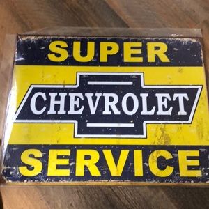 Chevrolet Tin Sign